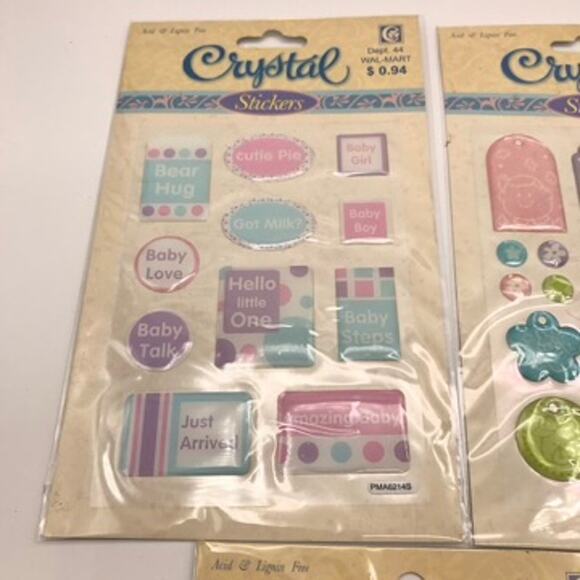 Set of 16 Miss Elizabeth's Handmade & Crystal Stickers Scrap Booking Packets - Picture 14 of 16